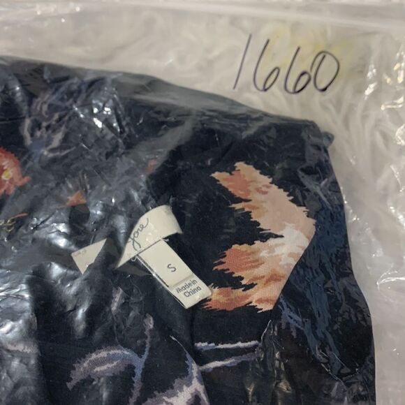 JOIE Makana Floral Dress halter dress elastic waist pleated neckline lined Small - Picture 10 of 11